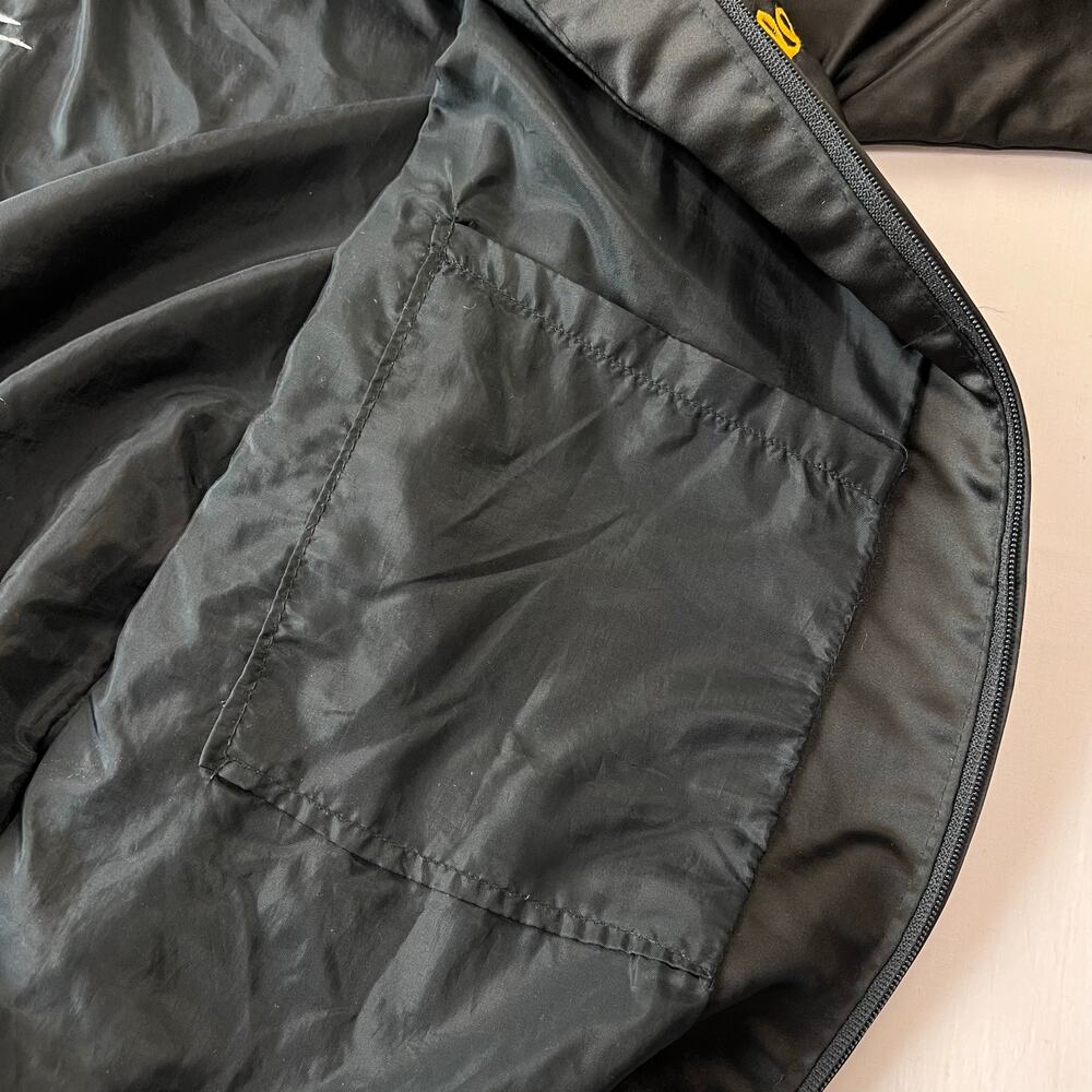 Vintage Korea Embroidered Dragon Black Satin Jacket Size XL Helen - Picture 8 of 9